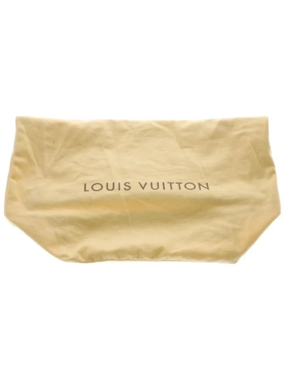 Louis Vuitton Damier Azur Galleria PM Shoulder Bag Ivory Brown Leather Gold